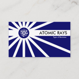 原子線 – 濃い青 名刺