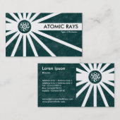 原子線 – 緑の地球テクスチャ 名刺 (正面/裏面)