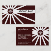 原子線 – 茶色 名刺 (正面/裏面)