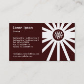 原子線 – 茶色 名刺 (裏面)