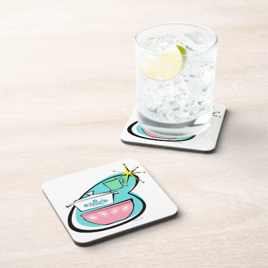 原子調理器デザイン懸命プラスチックコースター コースター (右側)