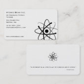 原子豆|の科学者 名刺 (正面/裏面)