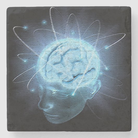 原子頭脳 ストーンコースター (正面)