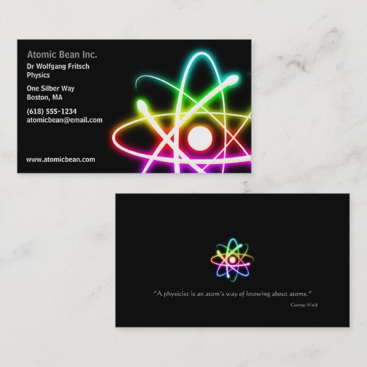 原子|の科学者 名刺 (正面/裏面)