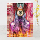 原子 カード (黄色い花)