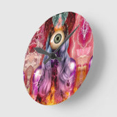 原子 ラウンド壁時計 (傾斜)