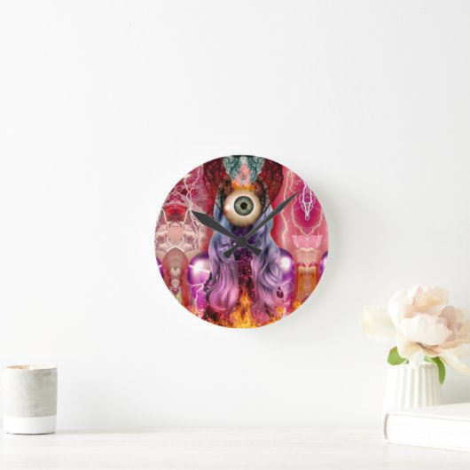 原子 ラウンド壁時計 (ホーム)