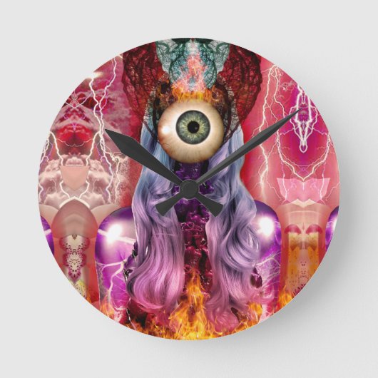 原子 ラウンド壁時計 (正面)