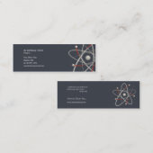 原子-科学者の名刺 スキニー名刺 (正面/裏面)