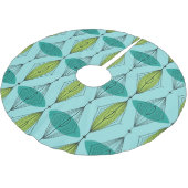 原子Ogeeおよびスターバストのクリスマスツリーのスカート ブラッシュドポリエステルツリースカート (アングル)