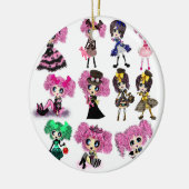 原宿ガールズ-ロリータファッション セラミックオーナメント (左)