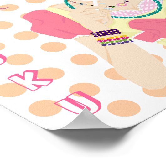 原宿ガール百合子 ポスター (角)