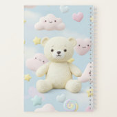 原宿スタイル:Natasha Usによる雲と星 ノートブック (裏面)