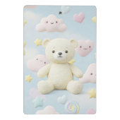 原宿スタイル:Natasha Usによる雲と星 ミニクリップボード (裏面)