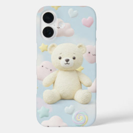 原宿スタイル:Natasha Usによる雲と星 iPhone 16ケース