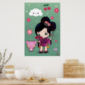 原宿和物女彩香 ポスター (キッチン)