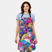 原宿柄 エプロン (着用した状態)