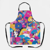 原宿柄 エプロン (正面)