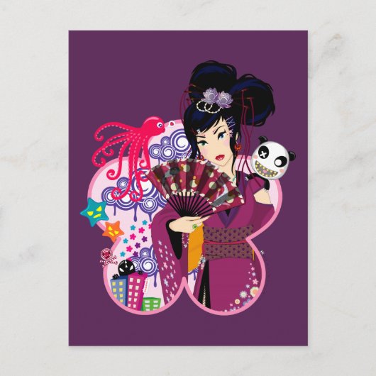 原宿町のあやか ポストカード (正面)