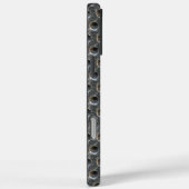 原工業用鋼水玉模様プレート Case-Mate iPhoneケース (裏面 / 右)