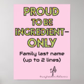 原料のみの家庭の小 ポスター (正面)