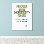 原料のみの家庭 キャンバスプリント (インサイチュ (ウッドフロア))