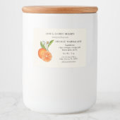 原料リスト付きオレンジ色のマレイドラベル フードラベル (正面)