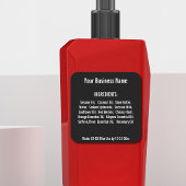 原料リスト手作り石鹸スキンケアブラック スクエアシール