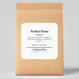 原料リスト製品ラベル・ステッカー スクエアシール