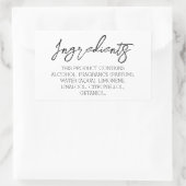 原料製品ラベルのシール 長方形シール (バッグ)