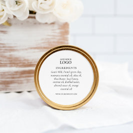 原料製品ラベルエレガント ラウンドシール