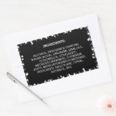 原料製品ラベル天然葉製品パターン 長方形シール (封筒)