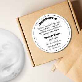 原料製品ラベル・ステッカー ラウンドシール