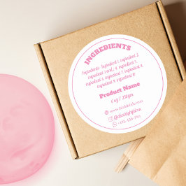 原料製品ラベル・ステッカー ラウンドシール