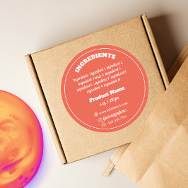 原料製品ラベル・ステッカー ラウンドシール