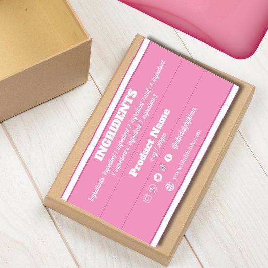 原料製品ラベル・ステッカー 長方形シール