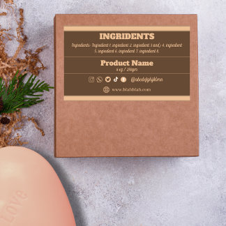 原料製品ラベル・ステッカー 長方形シール