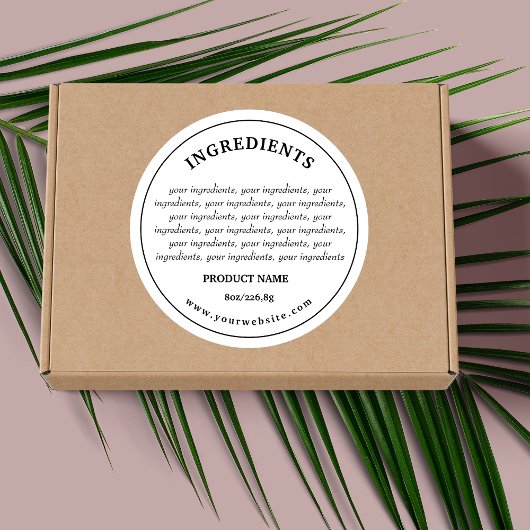 原料製品ラベル ラウンドシール