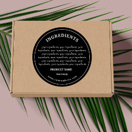 原料製品ラベル ラウンドシール