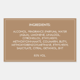 原料製品ラベル 長方形シール