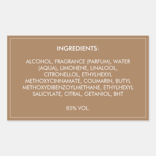 原料製品ラベル 長方形シール (正面)