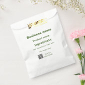 原材料を追加 製品名 重さをスキャン QR 詳細 フェイバーバッグ (封をした状態)