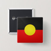 原点光沢スクエアフラグ 缶バッジ (正面&裏面)