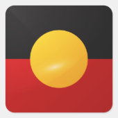 原点正方形の光沢フラグ スクエアシール (正面)