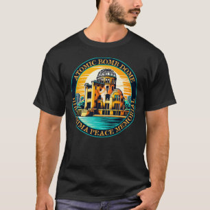 原爆ドーム広島平和記念碑 Tシャツ