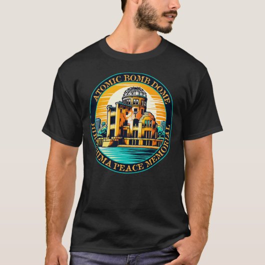 原爆ドーム広島平和記念碑 Tシャツ (正面)