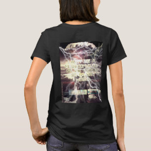 原爆女性の黒いTシャツ Tシャツ