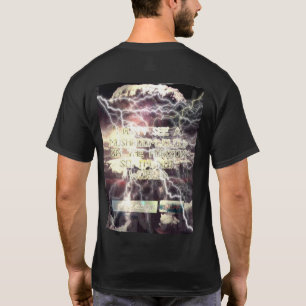 原爆黒のTシャツの背中 Tシャツ