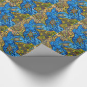 原生にカメの絵を描くこと ラッピングペーパー (角)