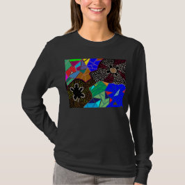 原生のデザインvの首のワイシャツ tシャツ